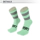 thumbnail image 3 of Calcetines de ciclismo anti-fricción m calcetines de bicicleta al aire libre verde oscuro, gris unisex 1 par a juego reflectante, 3 of 6