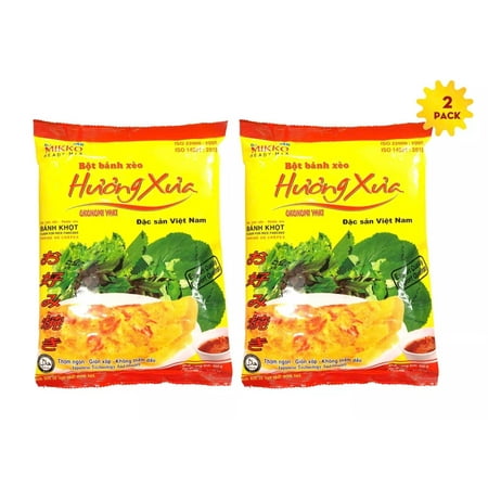 Banh Xeo Pancakes Vietnamese pancake Crispy Banh Khot Huong Xua 17.63oz x2 packs