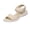 Beige, variant on Women Summer Sandals Open Toe Slip On Dressy Sandal Hollow Elastic Ankle Strap Low Wedges Comfortable Beach Shoes Beige Women Sandal