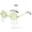 Green, variant on Womens Sunglasses Rimless Cloud Shaped Vintage Punk Glasses with Detachable Tassel Pendant for Daily Wear