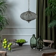 thumbnail image 7 of 17 Inch 3-Light Antique Bronze With Vintage Patina Dimmable Retro French Handcrafted Crystals Chandelier with Adjustable Chain for Dining Room or Entryway, 7 of 7