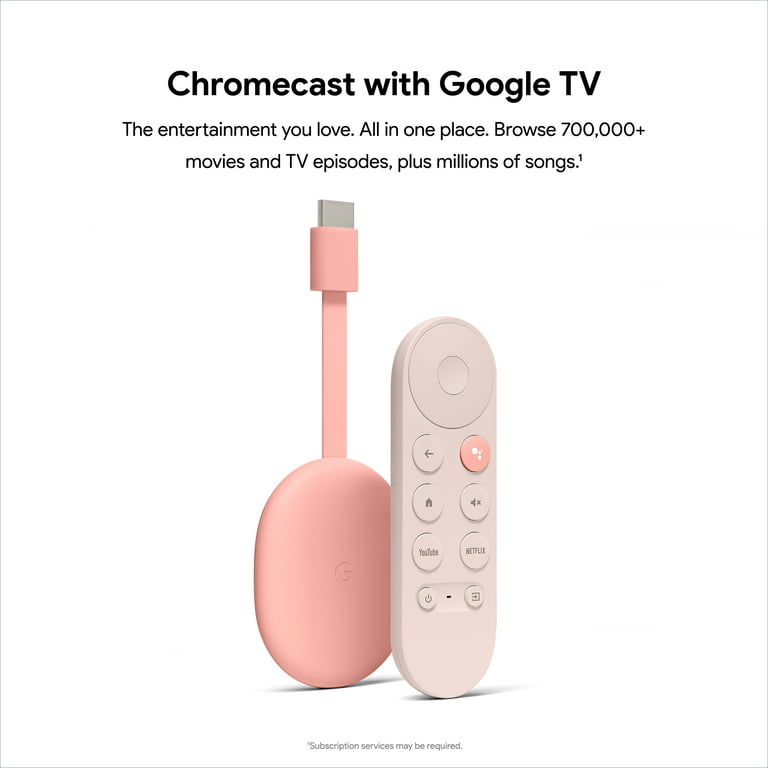 Chromecast with Google TV - Streaming Entertainment in 4K HDR - Sunrise