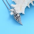 thumbnail image 5 of Hollow Feather Wing Urn Necklace for Ashes Cremation Jewelry for Women Men Memorial Ashes Keepsake Pendant, 5 of 8