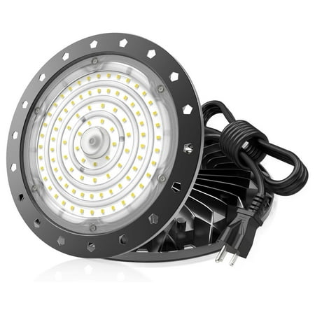

300W LED High Bay Light UFO Lights Industrial Shop Light 6000K 30000LM Plug 5’ Cable for Warehouse Workshop Garage Factory