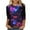 03 Multicolor, variant on Valentine T Shirts, Women Heart Tees, Womens 3/4 Sleeve Tops Casual Fashion Women's Casual Crewneck 3/4 Sleeved Tees Ladies Loose T Shirt Tops Blouses Shirts