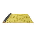 thumbnail image 2 of Ahgly Company Indoor Rectangle Solid Yellow Modern Area Rugs, 7' x 10', 2 of 4