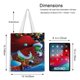 thumbnail image 5 of Christmas: Welcome to Whoville Bolso de tela con estampado de lienzo para mujer, bolsa de compras reutilizable y estética, con cremallera interior, regalo para mujer, 35 × 40 cm., 5 of 6