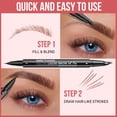 thumbnail image 4 of Bolígrafo para cejas iMethod, curvo, con doble punta, microblading, color marrón oscuro, 4 of 6