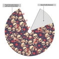 thumbnail image 2 of Picia Skull rock music record Print Christmas Tree Skirt , Christmas Tree Skirt Ornaments for Merry Christmas Holiday Party Decorations Indoor Outdoor-30", 2 of 7