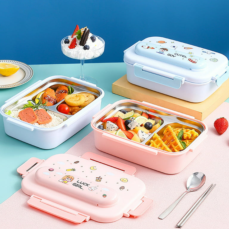 4 Packs Meal Prep Lunch Containers With 4 Compartments, Reusable Bento Box  For Kids/Toddler/Adults, Stackable - AliExpress