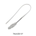 thumbnail image 3 of Cadenas de cintura ajustables elegantes de primavera para mujeres, tono plateado, 3 of 6