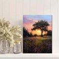 thumbnail image 2 of Qisvanset 12x16 Inch Blue Poison Dart Frog on Orange Lily Canvas Print Wall Art, 2 of 5