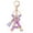A-purple, variant on Initial letter Keychains for Women Tassel Butterfly Pink Purple Cute Car Keychain for Wallet Backpack