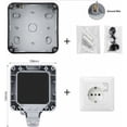 thumbnail image 4 of EcoNesxp Suitable for kitchen bathroom outdoor dustproof socket wall power socket, 4 of 5