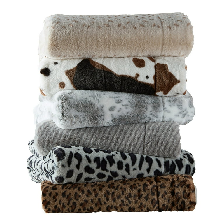 Better homes and gardens cow print blanket sales