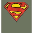 thumbnail image 6 of Superman Logo Adult Olive Long Sleeve Hoodie-XXL, 6 of 7