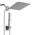 thumbnail image 2 of TVOFEK Rain Shower Head With Handheld Spray Combo, 10 Inch Stainless Steel High Pressure Shower head with Adjustable Extension Arm, with Anti-leak 60" Hose and Mounting Hardware for Bathroom, 2 of 13