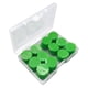 thumbnail image 3 of Tapones para los oídos para dormir, 12 tapones para los oídos de arcilla especial suave, pequeños, ligeros, portátiles, individuales, 0,8 cm de diámetro, reducción de ruido, color verde, 3 of 12