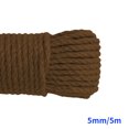 thumbnail image 4 of Langgg Color Hemp Rope Roll Making Tool 100 Cotton rope colorful twine macrame cord string thread Handmade String accessory DIY cord brown 5mm x 5m 5Set, 4 of 6
