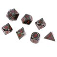 thumbnail image 4 of Dados Digitales Poliédricos D4 D6 D8 D10 D12 D20 Aleación 14mm Para TRPG Negro Verde Sunnimix Juego de dados de aleación poliédrica, 4 of 7