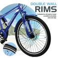 thumbnail image 4 of MOPHOTO 24" Mountain Tricycle 7 Speed Adult Cruiser Trike, Cargo Basket, Blue Adult Tricycle, 4 of 8