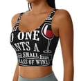 thumbnail image 2 of Balery Wine Funny Sujetadores deportivos con espalda cruzada para mujer, acolchados, sin costuras, de alto impacto, ideales para yoga, gimnasio, entrenamiento y fitness.-Medium, 2 of 8