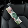 thumbnail image 5 of WYYP Pink Flower Car Seat Belt Cover Funny Protect Neck Shoulder Seat Belt Rubbing 2Pcs, 5 of 6