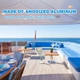 thumbnail image 4 of Boat Seat Pedestal Aluminum Swivel Boat Seat Pedestal Seat Mount Plate with Slide Boat Chair Base Mounting Brackets Boat Seat Accessories agreeable, 4 of 9