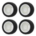 thumbnail image 2 of Neumático de goma de 4 Uds., agarre fuerte, potente amortiguación, neumáticos de coche de carreras para UD1601 UD1602 UD1603 UD1604 UD1607 SG1603 SG1604 blanco, 2 of 10