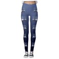 thumbnail image 4 of MKLEKYY Leggings para mujer con estampado navideño, leggings para ejercicio físico, pantalones de yoga 3596, 4 of 4