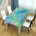 thumbnail image 7 of Splatter Painting Rectangle Tablecloth Waterproof Polyester Table Clothative Stain Resistant & Wrinkle Resistant Washable Table Cover for Dining Table/Party/Camping 54x54 Inch Decor Gift, 7 of 7