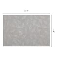 thumbnail image 6 of Placemats Set of 6 Leather Placemats with Pattern for Kitchen Dining Table Decor Heat Resistant Table Place Mats Beige Gray 17.7x11.8inch, 6 of 6