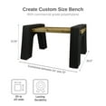 thumbnail image 4 of DIY MDN BENCHEND BACKLESS 2X  DSP-BLK, 4 of 8