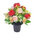 thumbnail image 3 of Lunxisen 1 Pcs Cemetery Memorial Decoration Faux Potted Plant Outdoor Funeral Tribute Grave Decor Sympathy Gift, 3 of 8