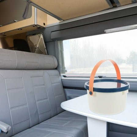 OUNONA Small Bucket With Lid For Water Storage Cleaning Food Storage Plastic With Handle For Home Car Camping Mopping Bucket