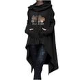 thumbnail image 1 of Hauts à Capuche pour Femmes Automne Citrouille Graphique Chandails en Molleton à Capuche Pulls Manches Longues avec Poche, 1 of 5