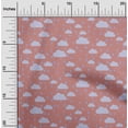 thumbnail image 1 of oneOone Georgette Viscose Fabric Raindrop & Clouds Nature Fabric Prints by Yard 42 Inch Wide, 1 of 4