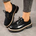 thumbnail image 2 of Women's Vintage Oxford Shoe,Perforated Lace-up Round Toe Leather Low Heel Brogues Shoe for Girls Ladies Women, 2 of 8