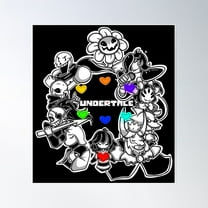 Undertale Poster Wall Art, Modern Wall Decor For Living Room Bedroom, 8x12 UNFRAMED