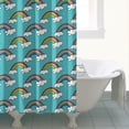 thumbnail image 4 of Kawaii Animals Character Shower Curtain - Cute Funny Cartoon Kids Bathroom Decor, 72x72 Inch Fade-Resistant Machine Washable Waterproof Hotel Style Drapes, 4 of 5