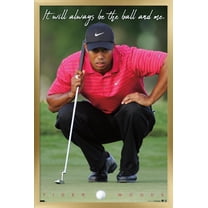 Tiger Woods - The Ball & Me Wall Poster, 14.725" x 22.375" Framed