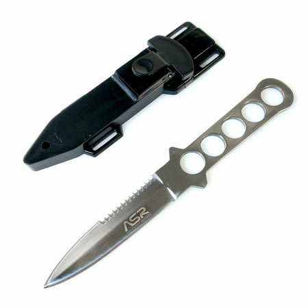 9 Inch Full Tang Serrated Dive Knife with Sheath and Leg Holster (Best Diving Knife For The Money)