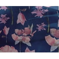 thumbnail image 4 of oneOone Georgette Viscose Royal Blue Fabric Flower Watercolor Sewing Fabric By The Yard Print Diy Clothing Sewing 42 Inche Wide, 4 of 4