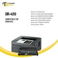 thumbnail image 2 of Toner Bank Compatible for Brother DR420 DR-420 Drum Unit HL-2270DW 2280DW 2230 2240 MFC-7360N 7860DW DCP-7065DN Intellifax 2840 Printer (Black, 1 Pack), 2 of 9