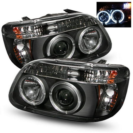 For 95 01 Ford Explorer 97 Mercury Mountaineer Halo Projector For 95 01 Ford Explorer 97 Mercury Mountaineer Halo Projector Headlights Black