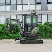 TYPHON TERROR XXV 2.7 Ton Mini Excavator with AC/Heater Cabin | 25.1 HP Kubota D1105 | Retractable Tracks
