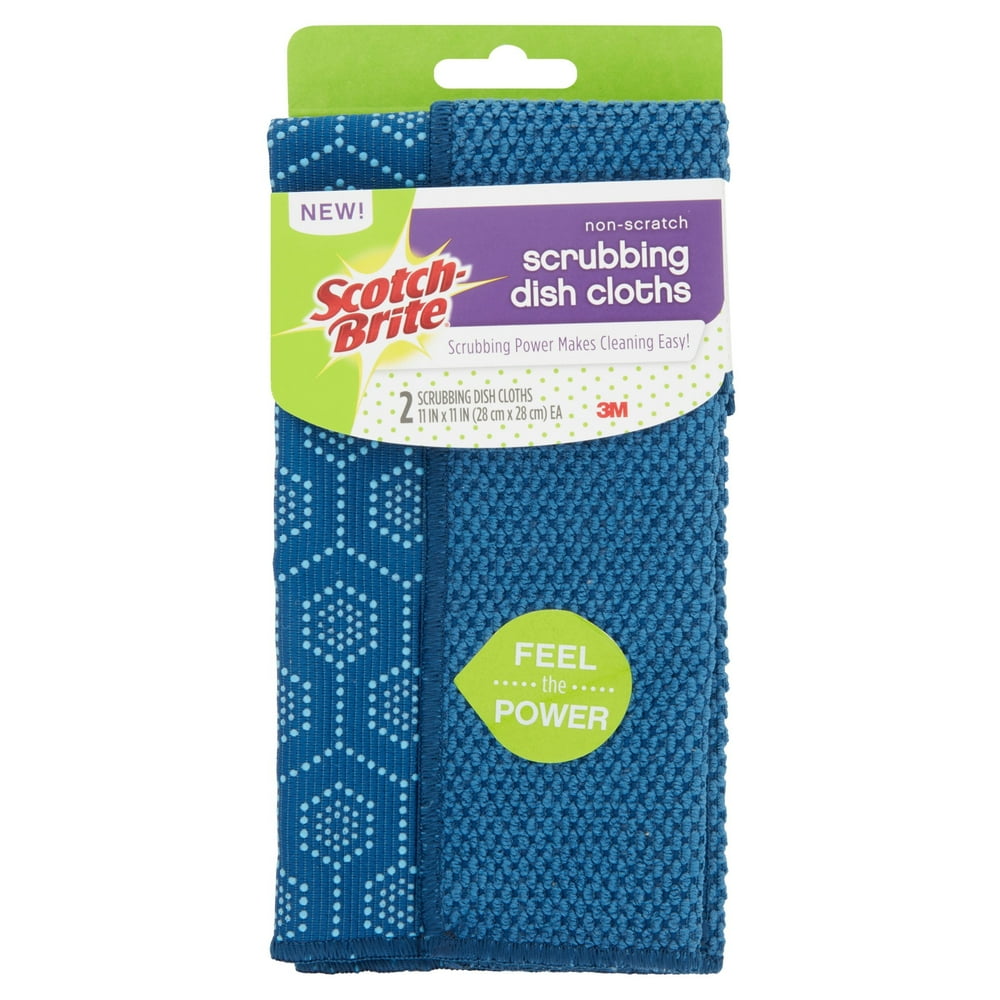 ScotchBrite NonScratch Scrubbing Dish Cloths, 2 count