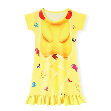 

Girls Nightgown Girls Cartoon Printed Sleepwear DG90-S110