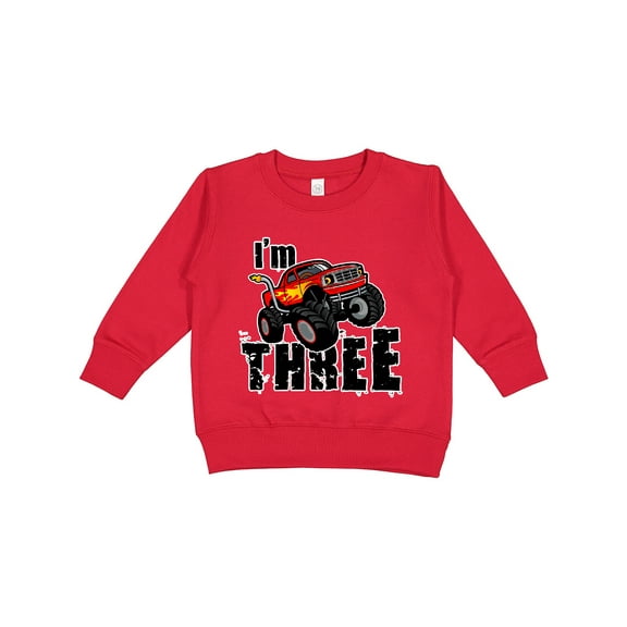 Inktastic Monster Truck 3rd Birthday Toddler Sweatshirt