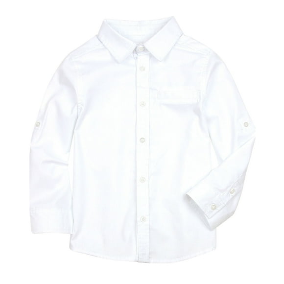 Deux par Deux Boys' Basic Dress Shirt White Aristo Kids, Sizes 2-10 - 3